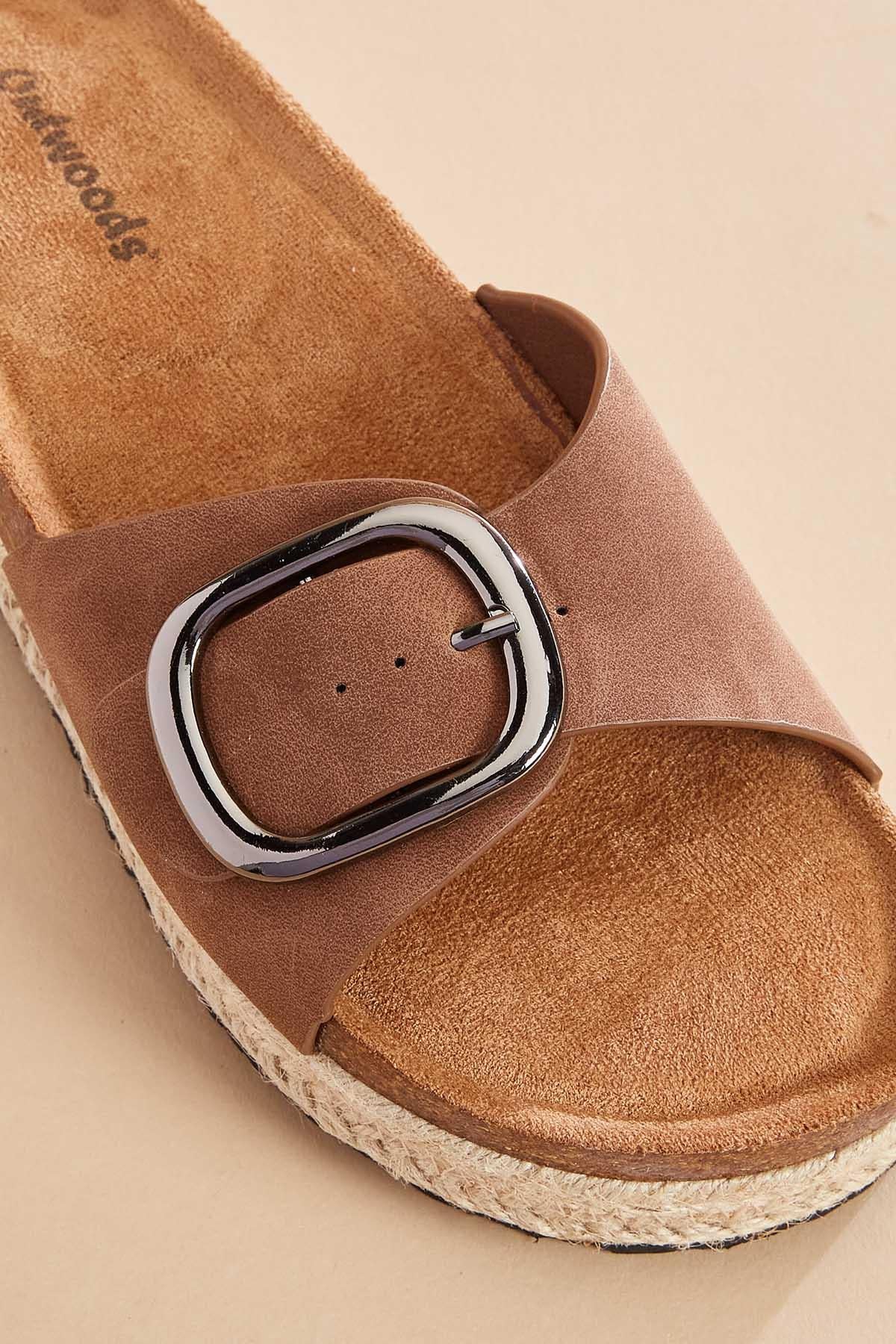 faux suede cork platform sandals Versona Shoes