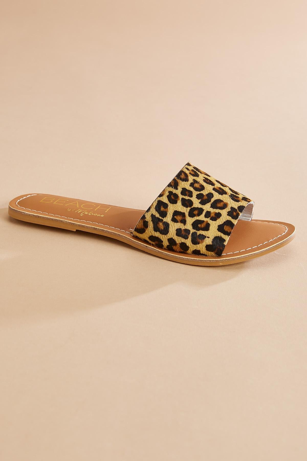 faux leather animal print sandals Versona Shoes