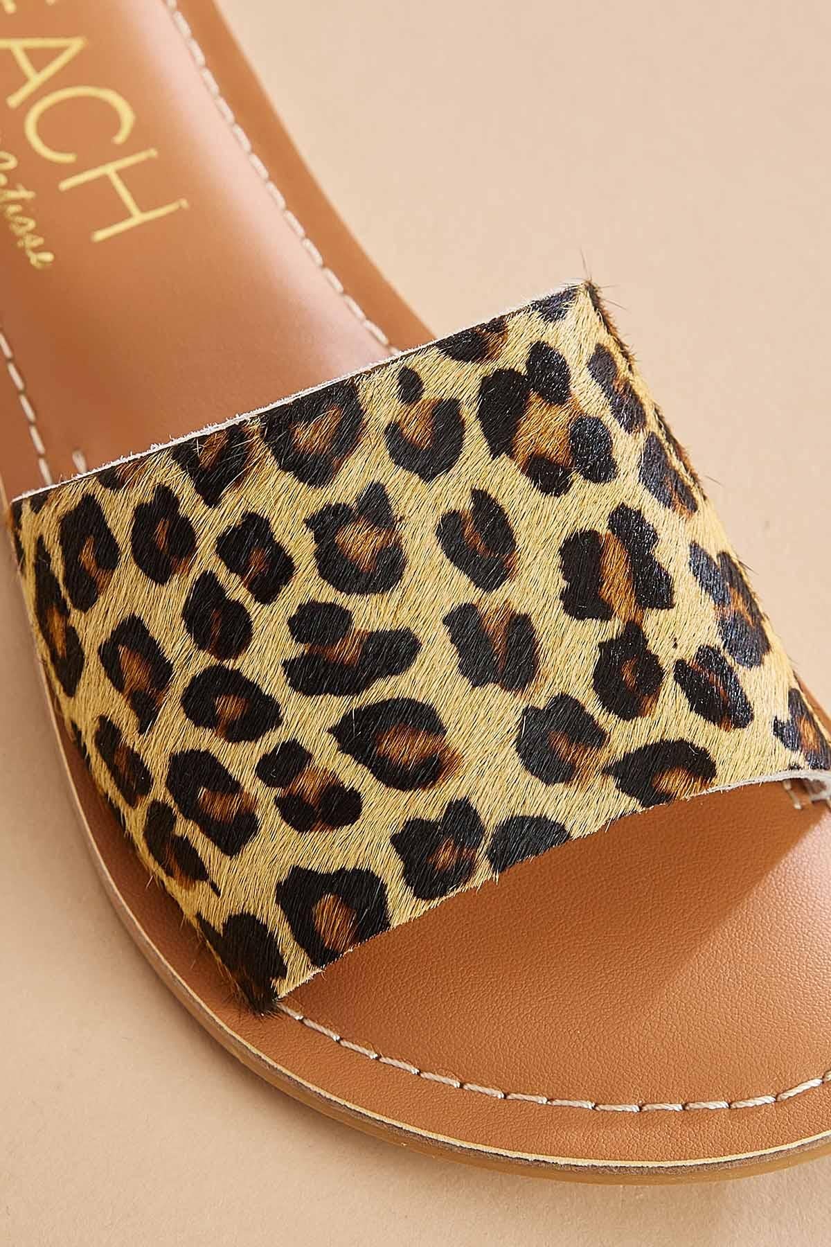 faux leather animal print sandals Versona Shoes