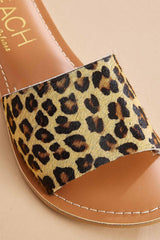 faux leather animal print sandals Versona Shoes