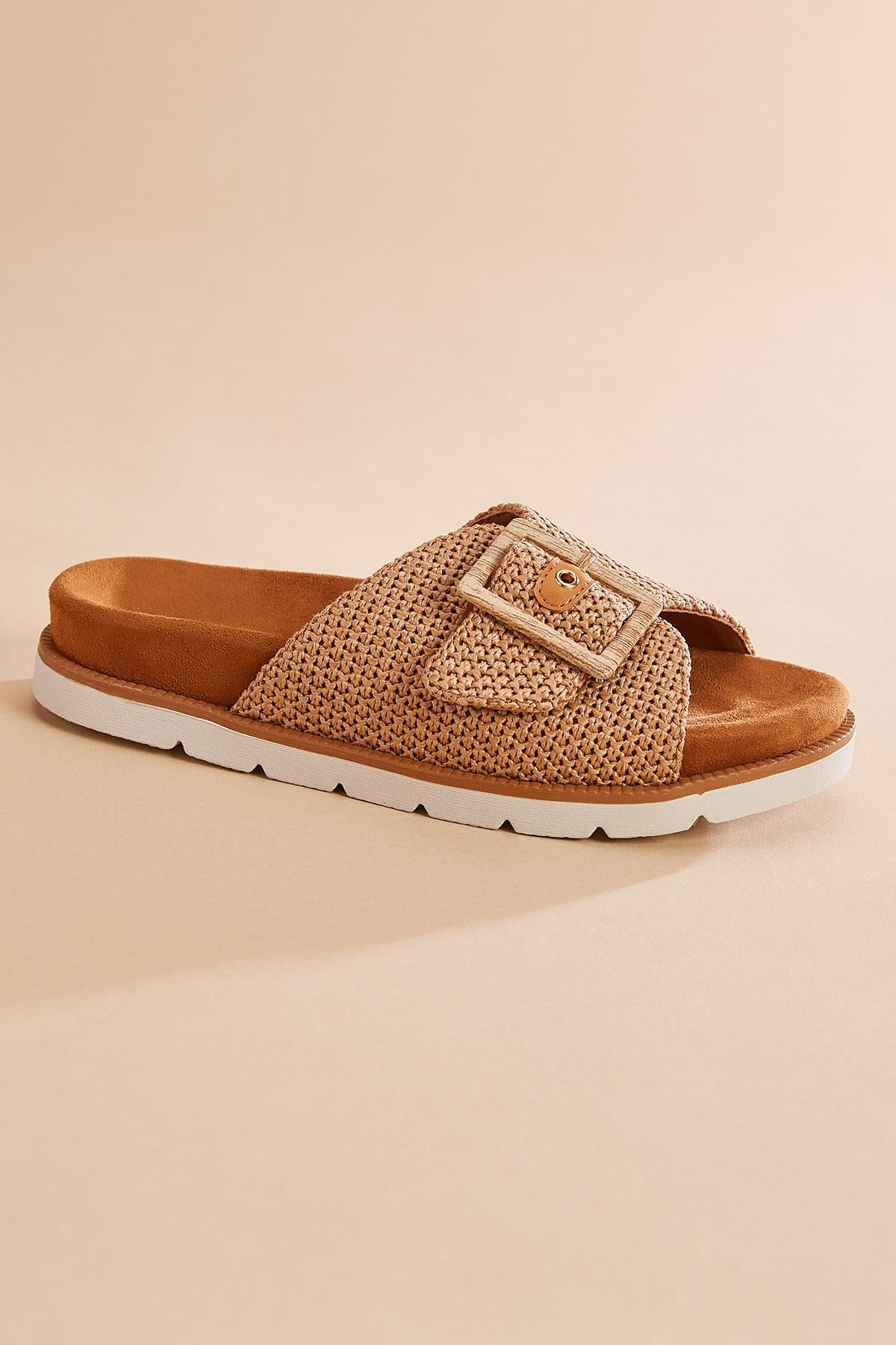 raffia foot bed platform sandals Versona Shoes|Sale