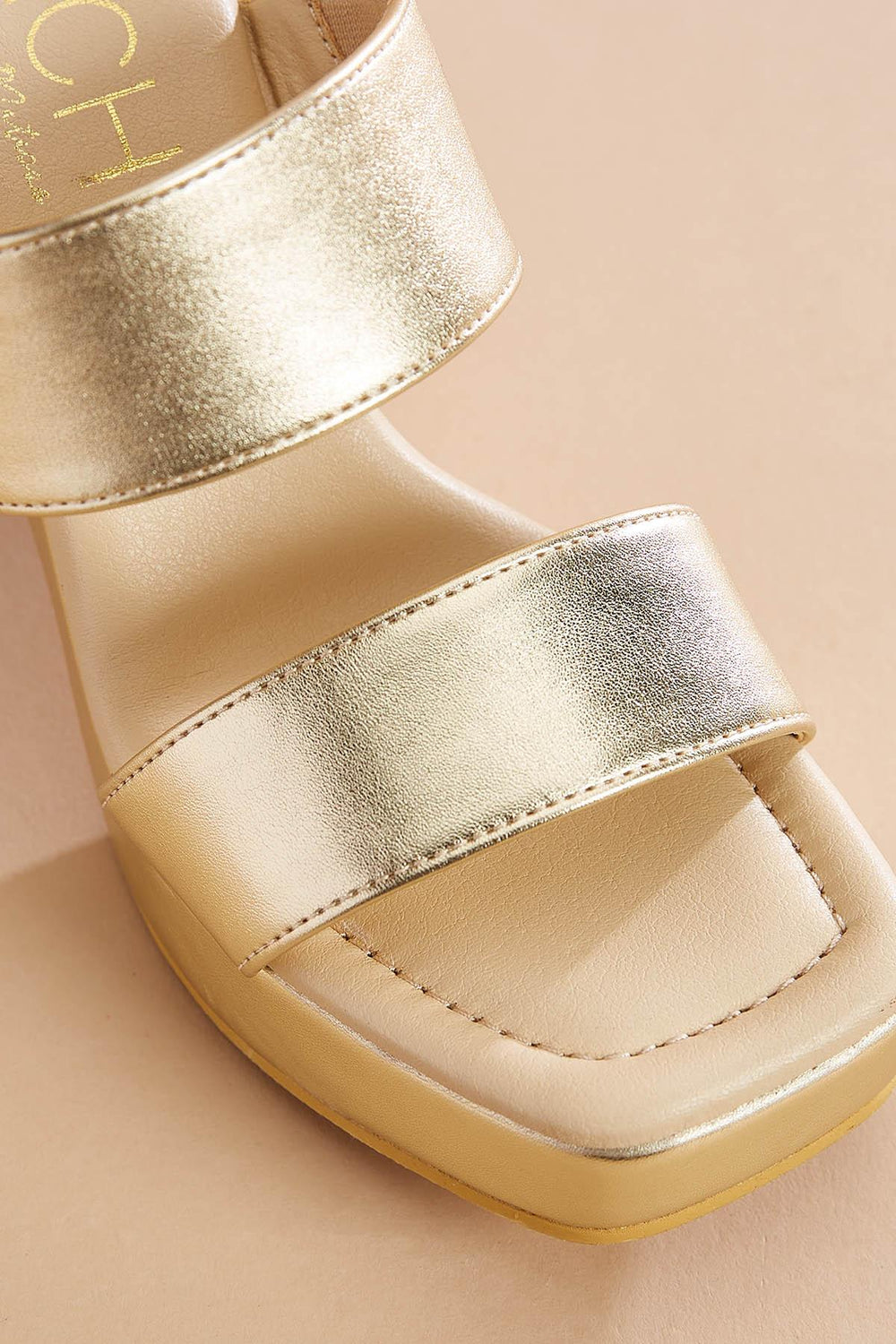 metallic gold platform heels Versona Shoes|Sale