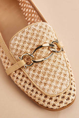 woven chain embellished loafers Versona Shoes