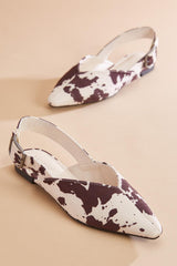 cow print slingback mules Versona Shoes|Sale
