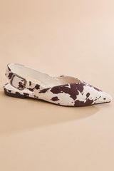 cow print slingback mules Versona Shoes|Sale