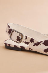 cow print slingback mules Versona Shoes|Sale