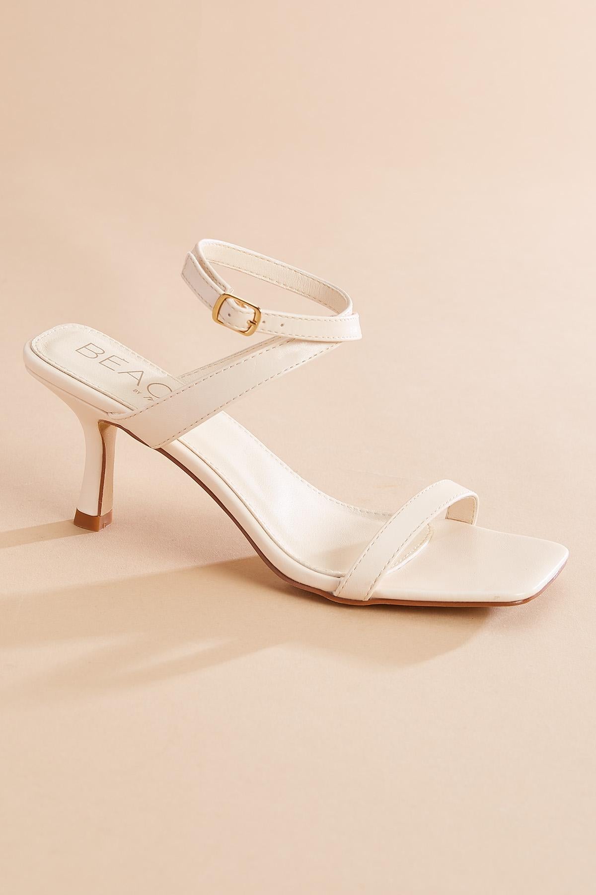 faux leather crossover ankle strap heels Versona Shoes|Sale