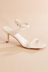 faux leather crossover ankle strap heels Versona Shoes|Sale