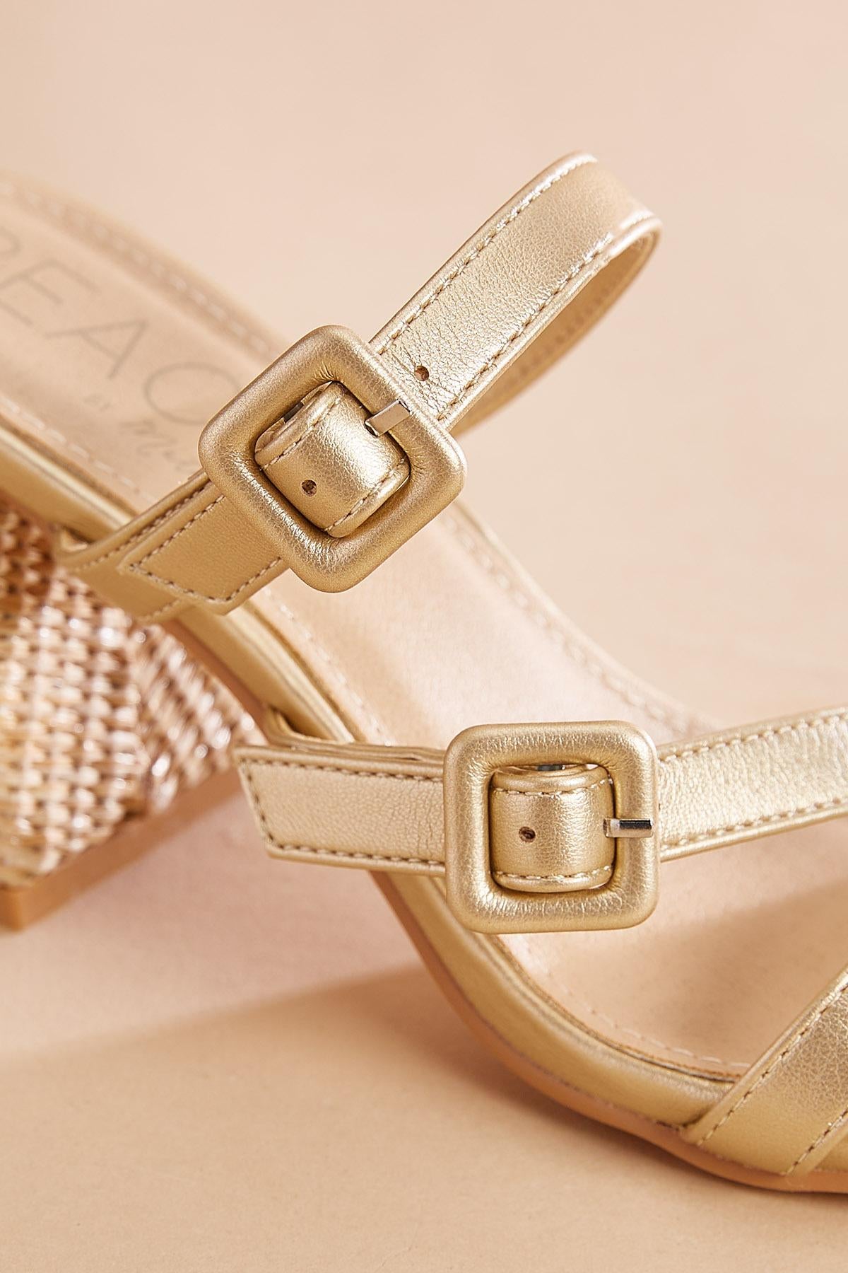 patent leather band straw heels Versona Shoes|Sale
