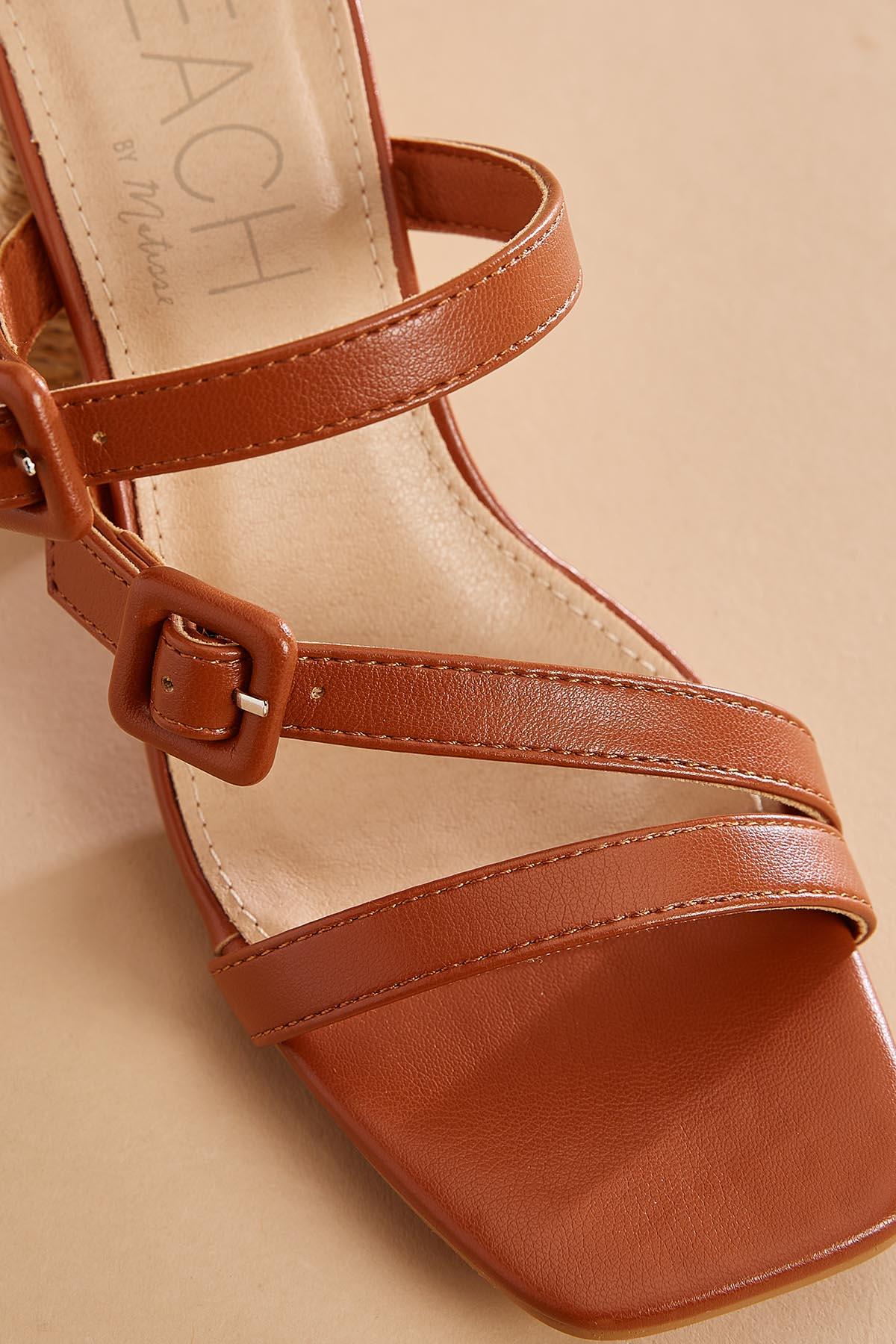 patent leather band straw heels Versona Shoes|Sale