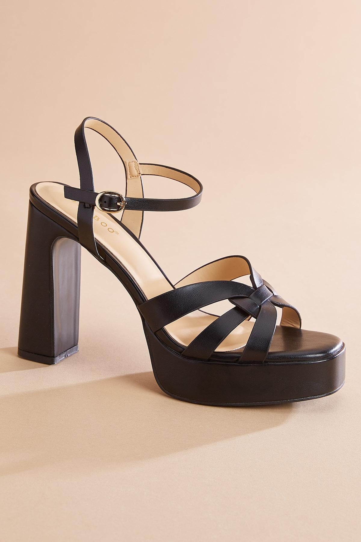 criss cross strap platform heels Versona Shoes|Sale