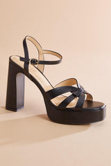 criss cross strap platform heels Versona Shoes|Sale