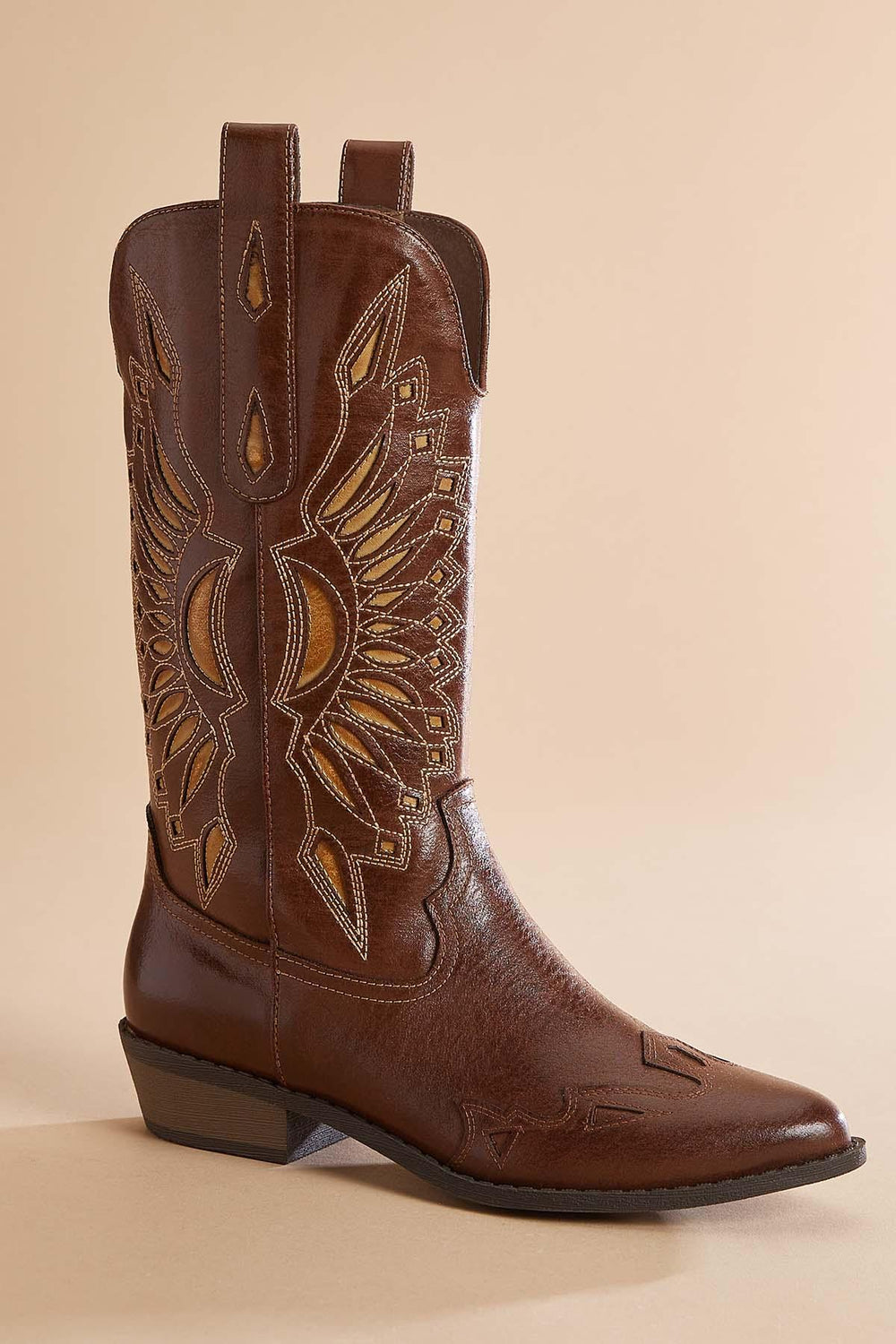 western embroidered pull on boots Versona Shoes