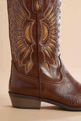 western embroidered pull on boots Versona Shoes