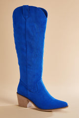 tall pink faux suede cowboy boots Versona Shoes|Sale
