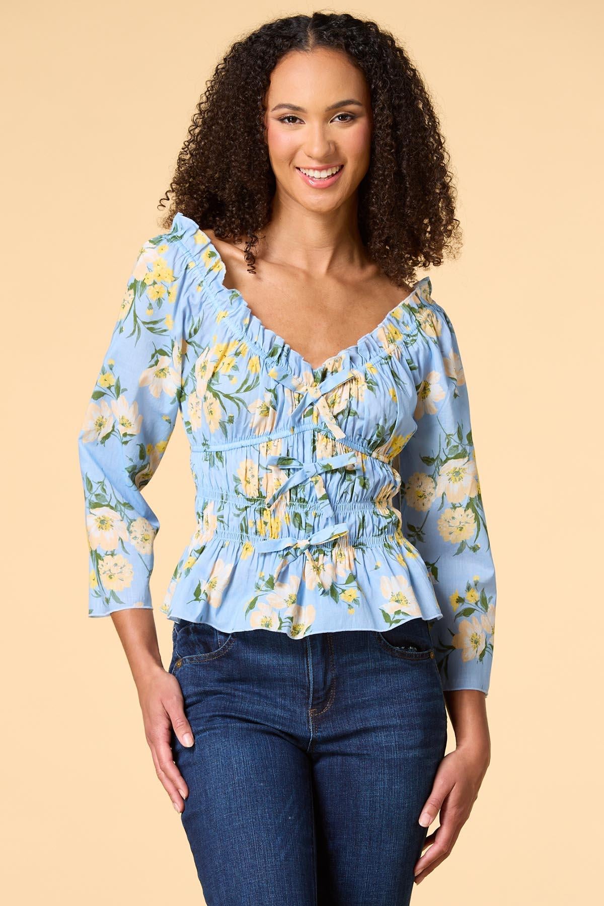 blue hawaii top Versona Sale