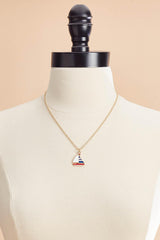 enamel sailboat pendant necklace Versona Sale