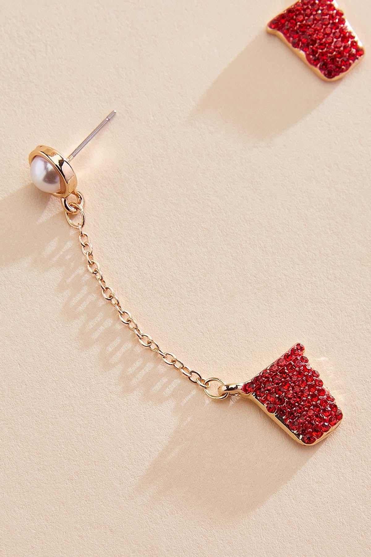 beer pong dangly earrings Versona Sale