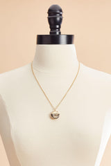 gold seashell locket necklace Versona Sale