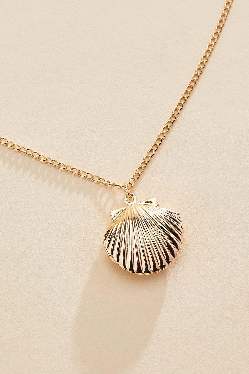 gold seashell locket necklace Versona Sale