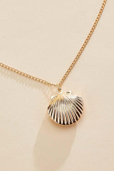 gold seashell locket necklace Versona Sale
