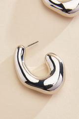 hammered metal hoop earrings Versona Sale
