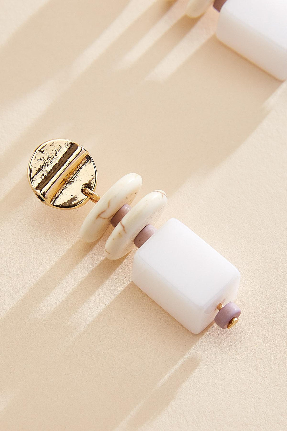 semi- precious beaded cylinder earrings Versona Sale
