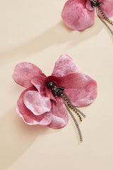 ombre floral beaded fringe earrings Versona Sale