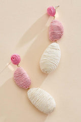 tri color threaded earrings Versona Sale