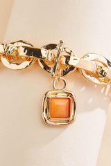 lucite charm gold stretch chain bracelet Versona Sale