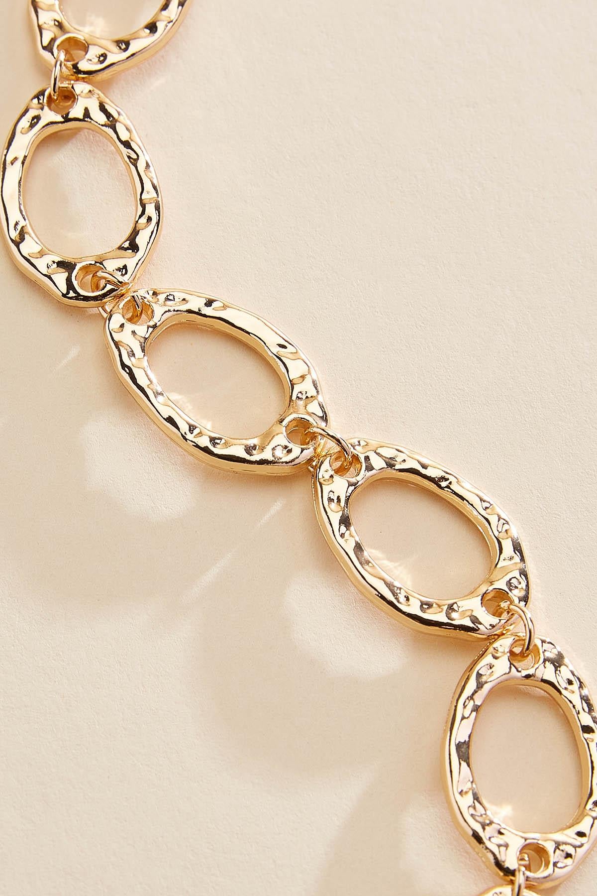 textured gold link bracelet Versona Sale