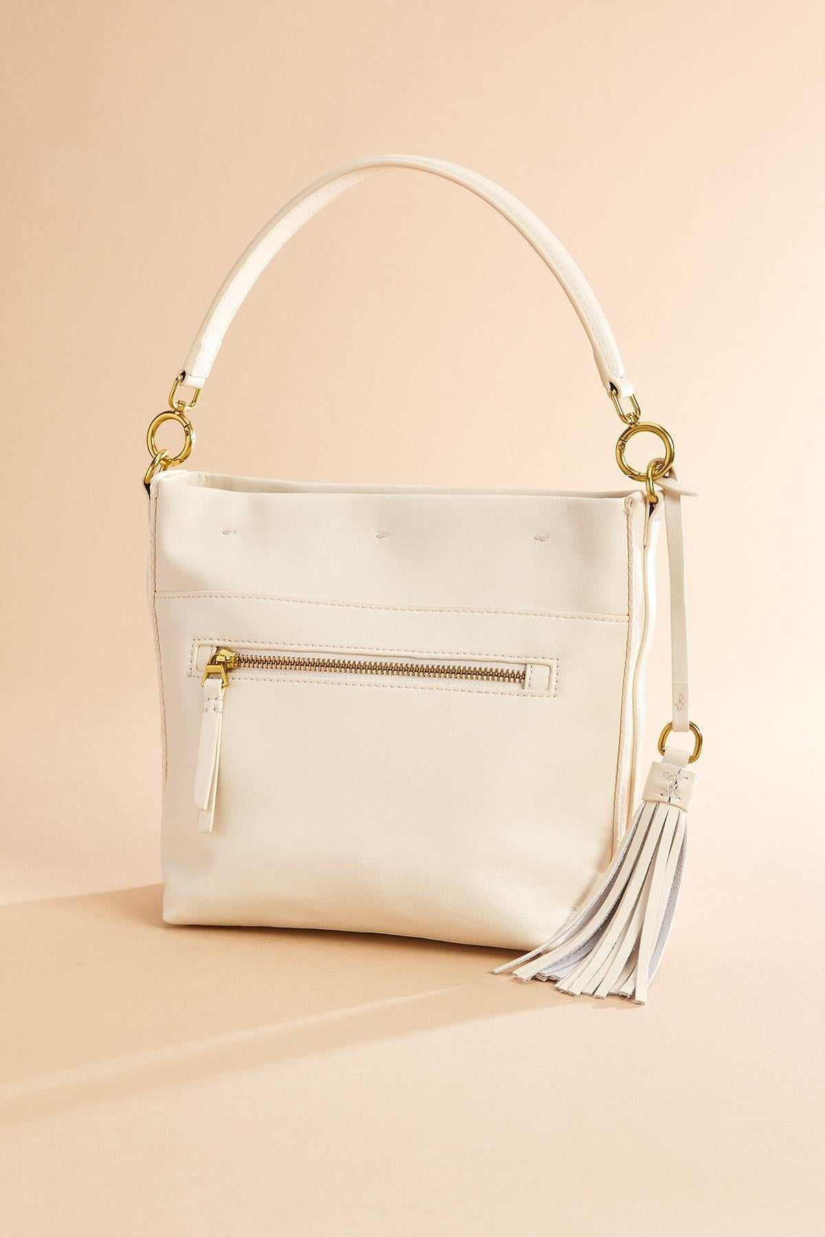genuine white leather satchel Versona Sale