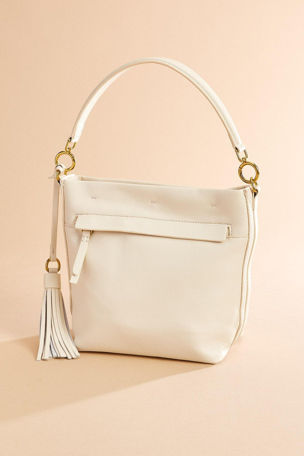 genuine white leather satchel Versona Sale