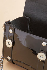 mini faux patent leather satchel Versona Sale