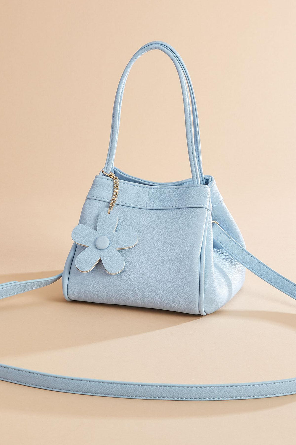 faux leather daisy charm crossbody Versona Sale