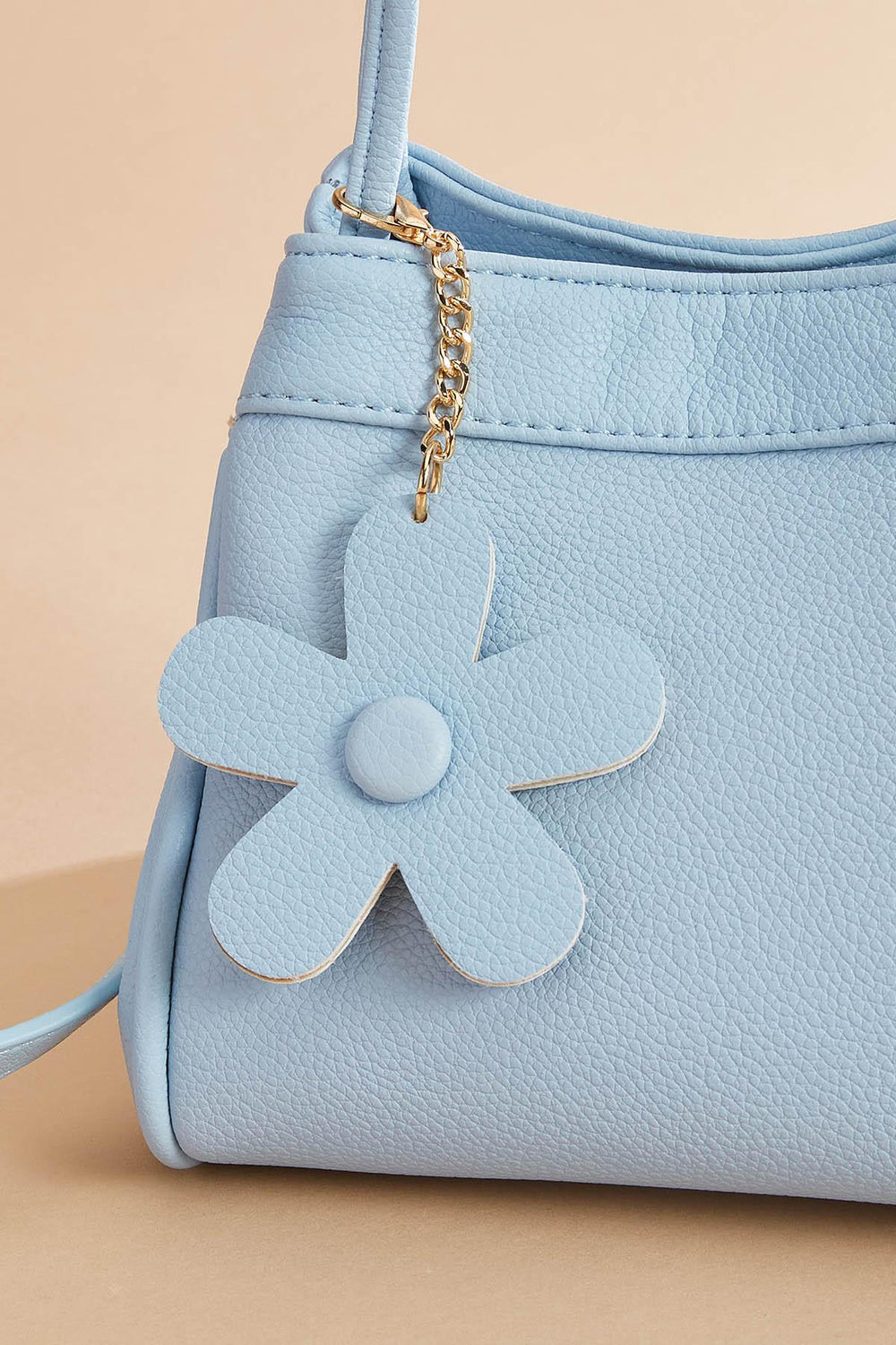 faux leather daisy charm crossbody Versona Sale