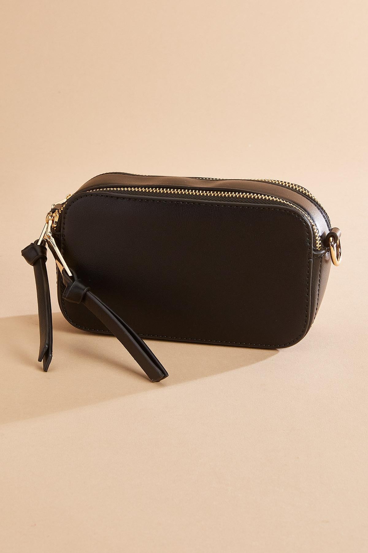 faux leather structured crossbody Versona Sale