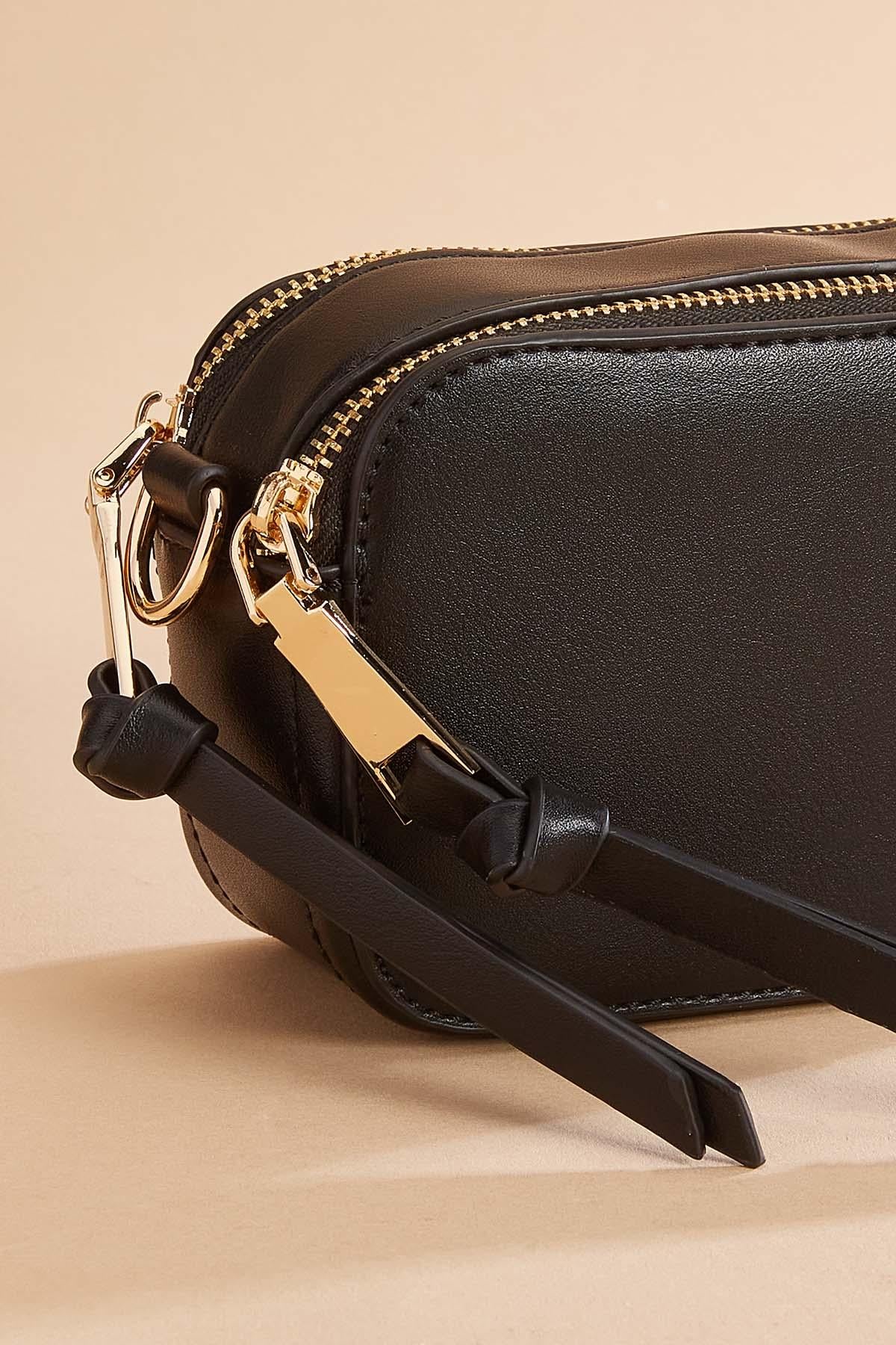 faux leather structured crossbody Versona Sale