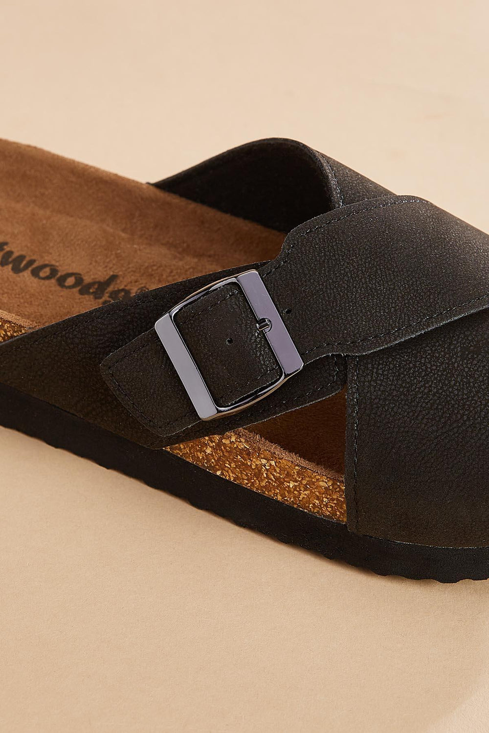 crossover band platform footbed sandals Versona Sale