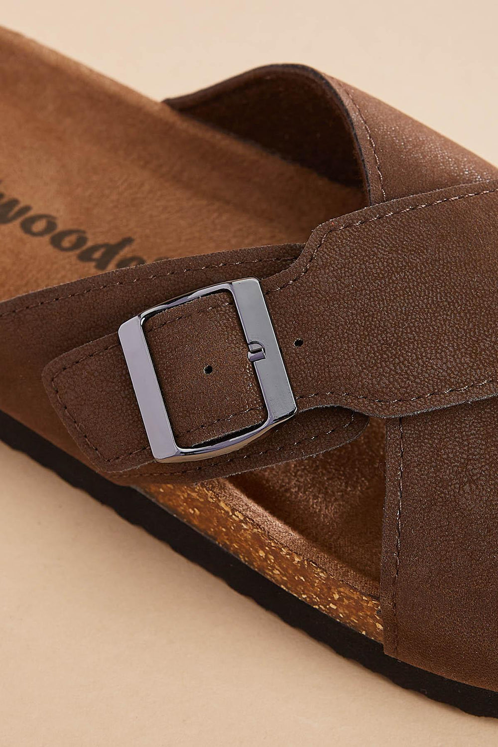 crossover band platform footbed sandals Versona Sale