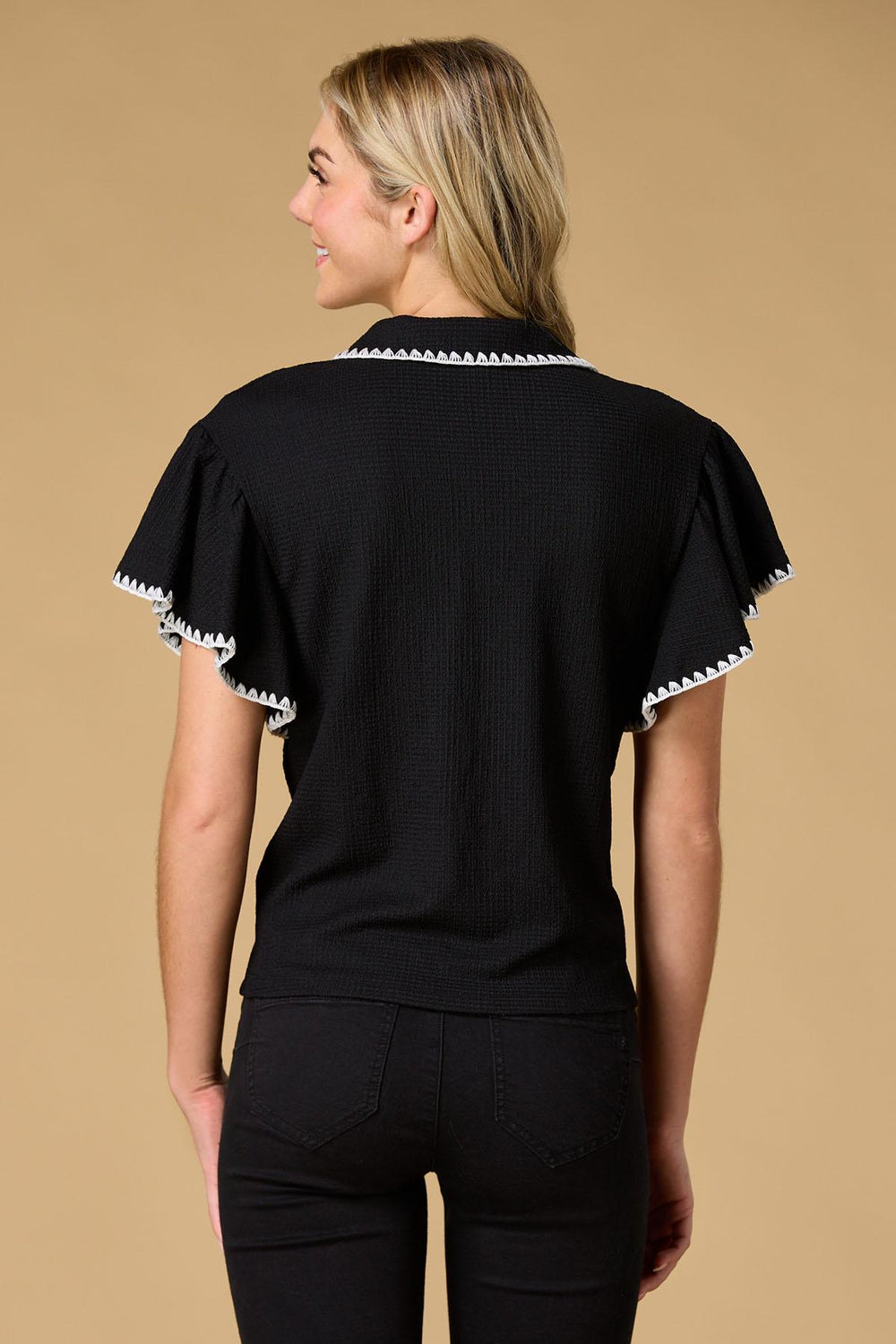 all a flutter top Versona Sale