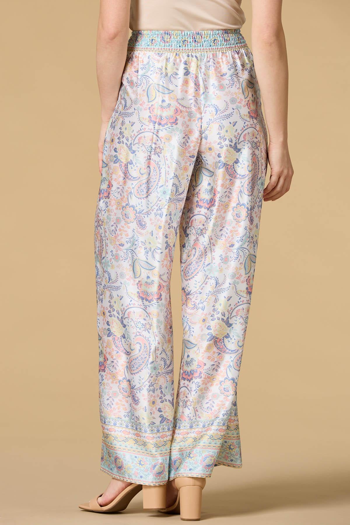 mrs blue sky satin pants Versona Sale