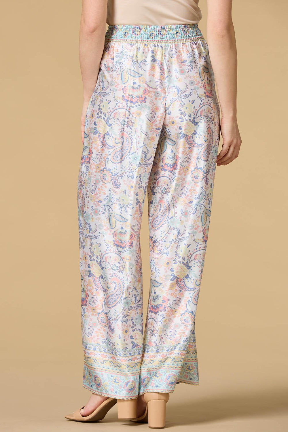 mrs blue sky satin pants Versona Sale