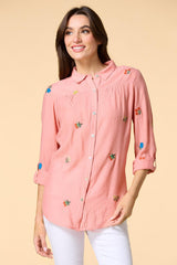 coral blossoms shirt Versona Sale