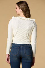 frill seeker cardigan Versona Sale