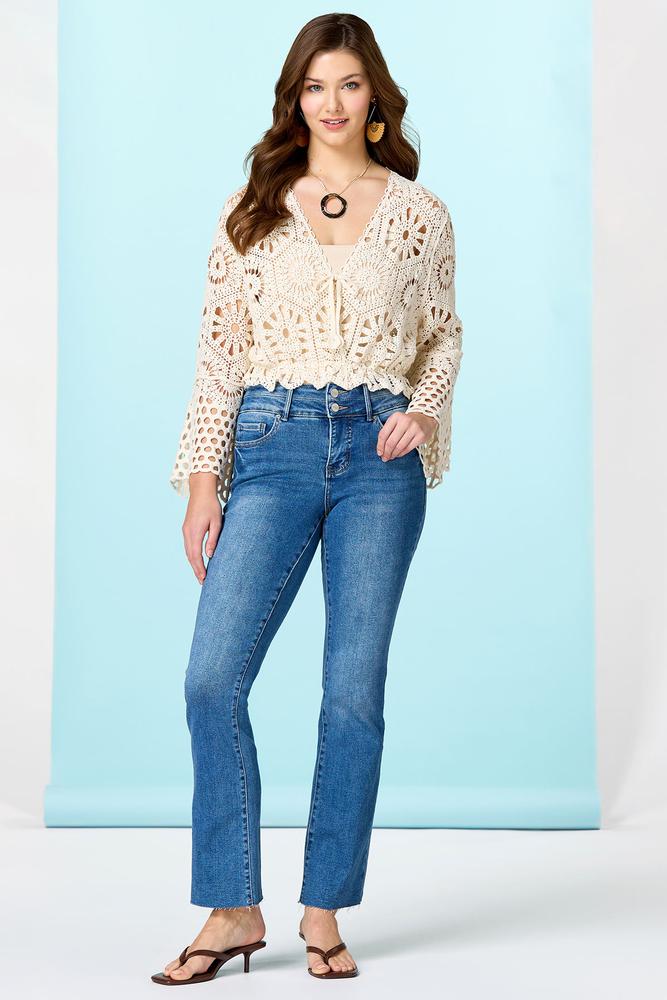 fray along jeans Versona Sale