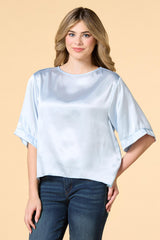 smooth it over satin top Versona Sale