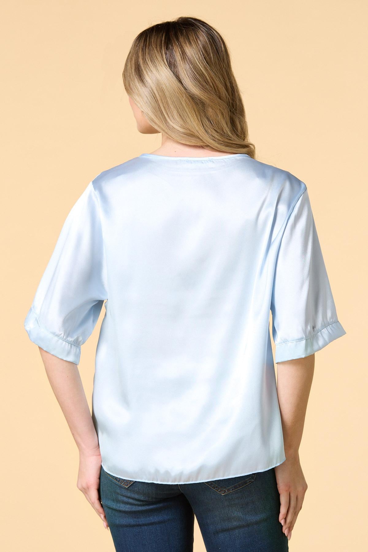 smooth it over satin top Versona Sale