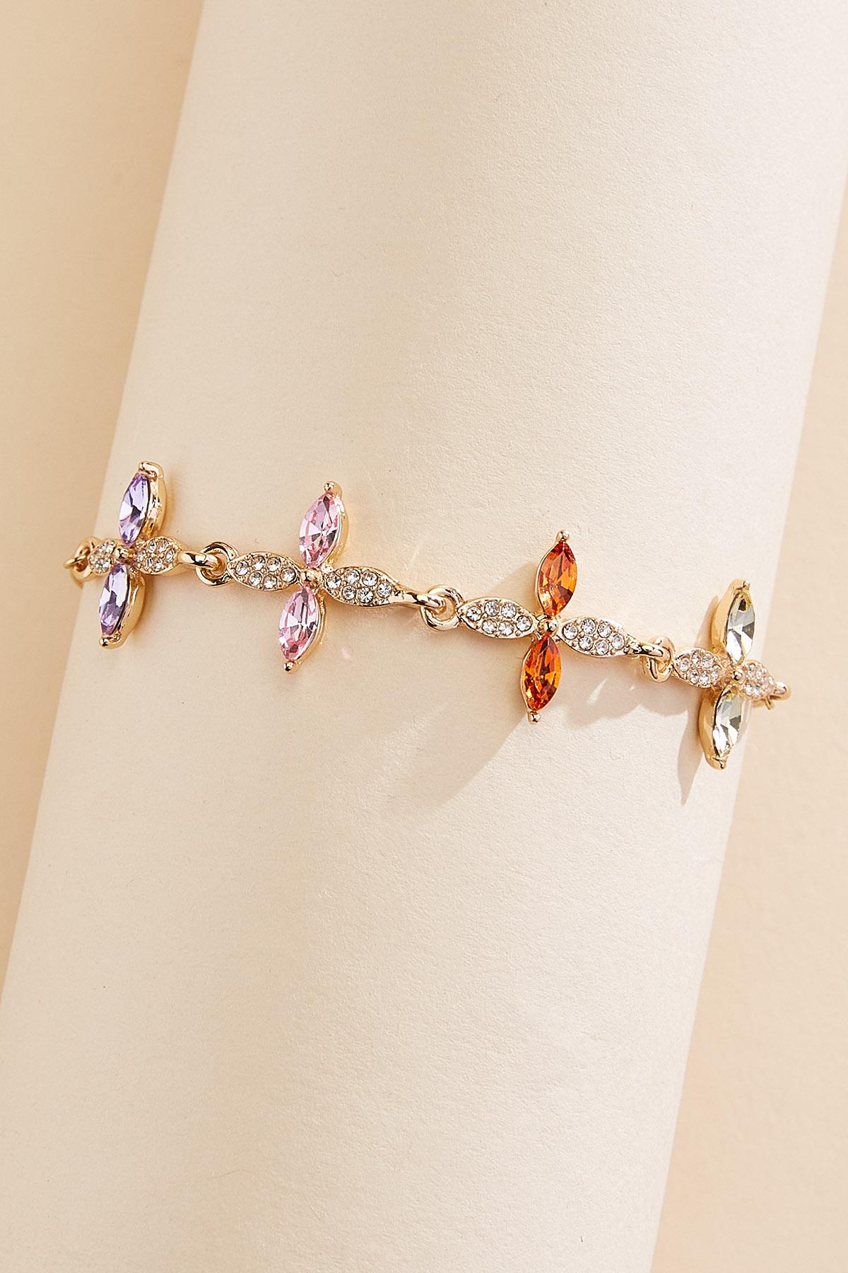 multicolor floral pull tie bracelet Versona Sale